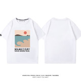 純棉沙灘海浪貓T，三件1099
