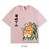 純棉萌虎下山貓咪T，三件1099