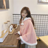 可愛兔耳斗篷連帽衫，兩件1062