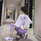 彩色菊花長T，兩件1062