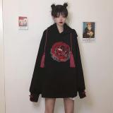紅龍刺繡連帽衫