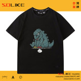 純棉 小哥吉拉短T，三件1099