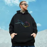 純棉 幻彩皮卡丘連帽衫 兩件1199