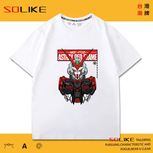 純棉 鋼彈聯名款短T，三件1099