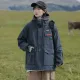 日系素色簡約風衝鋒衣夾克