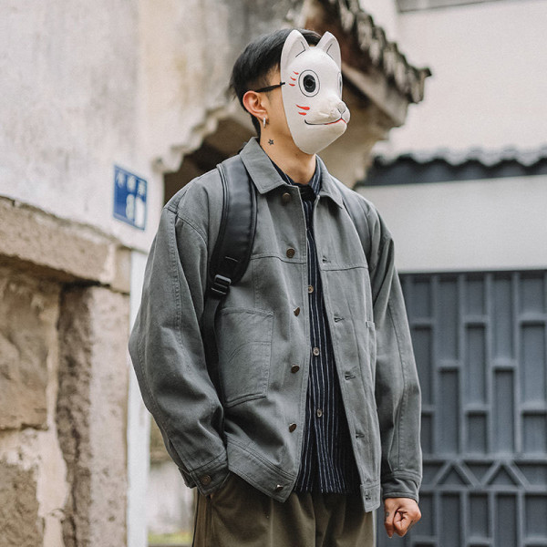 素色加厚棉服保暖外套，兩件1656