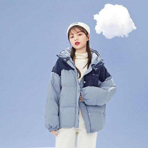 純棉 星空撞色厚款棉服外套