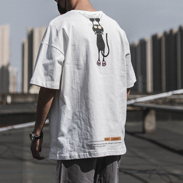 純棉 飛天貓短T，三件NT$998