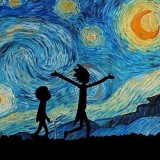 純棉 星空下瑞克莫蒂短T，三件1099