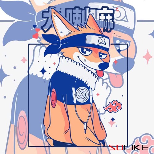 純棉 火影忍者九尾鳴人短T 三件1099