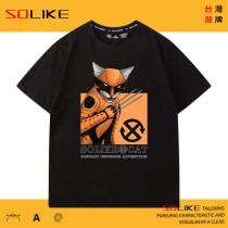 純棉 金剛狼貓咪短T 三件1099