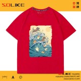 純棉 神奈川衝浪狗狗短T 三件1099