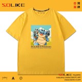 純棉 寶可夢水箭龜傑尼龜合影短T 三件1099