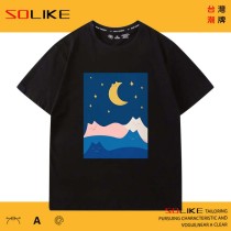 純棉 夜山貓短T 三件1099