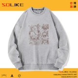 純棉 龍貓手稿圖長袖衫，兩件1099