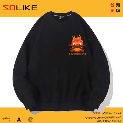 純棉 火焰卡西法長袖衫，兩件1099