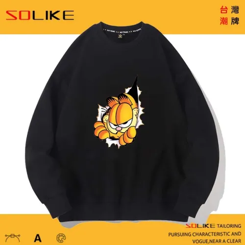 純棉 加菲貓聯名款長袖衫，兩件1099