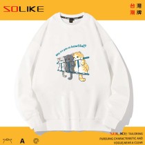 純棉 排排看貓咪長袖衫，兩件1099