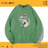 純棉 貓騎鯊魚長袖衫，兩件1099