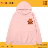純棉 火焰卡西法連帽衫，兩件1199