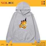 純棉 破壁加菲貓連帽衫，兩件1199