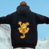 純棉 攀爬加菲貓連帽衫，兩件1199