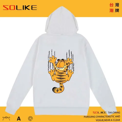 純棉 攀爬加菲貓連帽衫，兩件1199