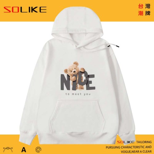 純棉 NICE泰迪熊連帽衫，兩件1199