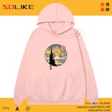 純棉 星夜浮世繪風連帽衫，兩件1199