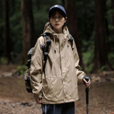 簡約素色戶外登山服衝鋒衣