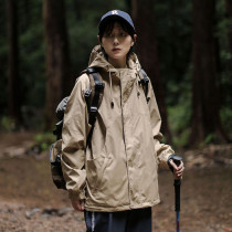 簡約素色戶外登山服衝鋒衣