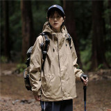 簡約素色戶外登山服衝鋒衣