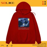 純棉  星夜龍貓連帽衫，兩件1199