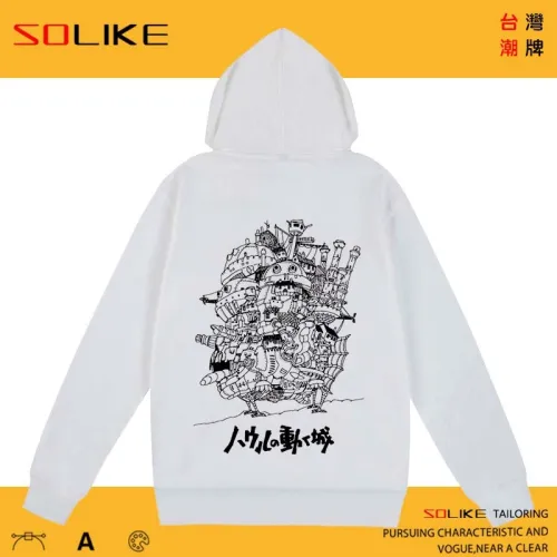 純棉 霍爾的移動城堡連帽衫，兩件1199