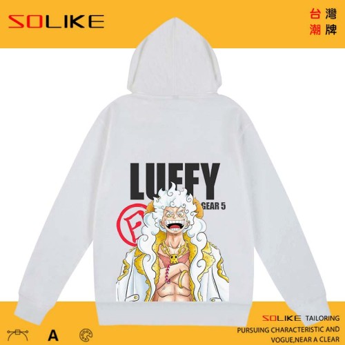 純棉 海賊王尼卡魯夫連帽衫，兩件1199