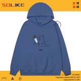 純棉 手賤貓連帽衫，兩件1199