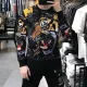 彩色虎頭長袖衫