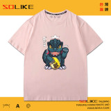 招財小哥吉拉 純棉短T 三件1099
