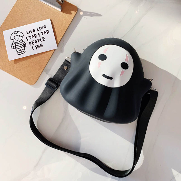 神隱少女可愛無臉男硅膠單肩包/斜挎包/胸包
