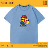 純棉 瑪利歐&皮卡丘聯名短T 三件1099