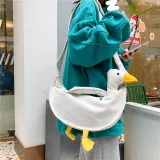 創意長頸天鵝帆布包/斜挎包