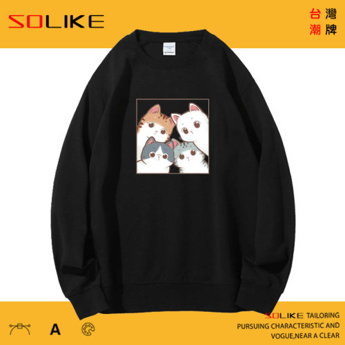 純棉 貓咪看著你長T，兩件1099