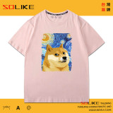 純棉 星夜柴犬短T 三件1099