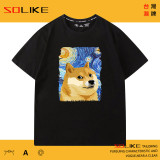 純棉 星夜柴犬短T 三件1099