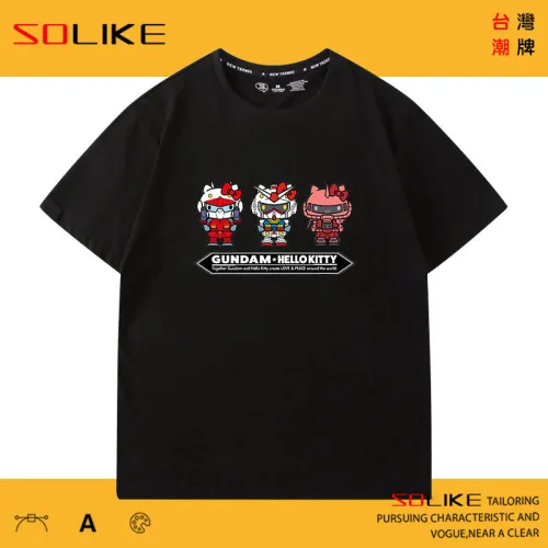 純棉 凱蒂貓&鋼彈聯名短T 三件1099