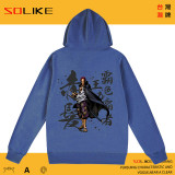 純棉 海賊王赤發傑克連帽衫，兩件1199