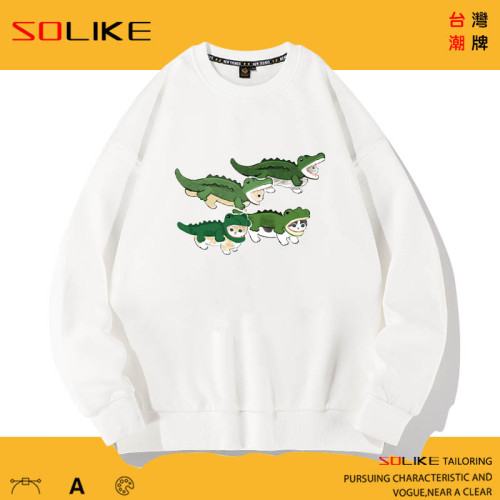 純棉 鱷魚貓長袖衫 兩件1099