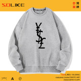 純棉 貨幣符號“YSL”日元美元英鎊長T 兩件1099