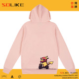 純棉 騎車皮卡丘連帽衫，兩件1199