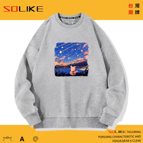 純棉 仰望星空皮卡丘長T 兩件1099